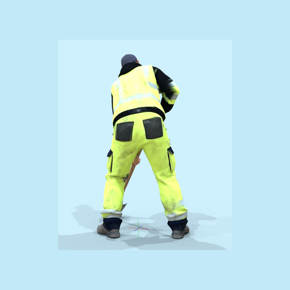 Worker with a Shovel Daz Content