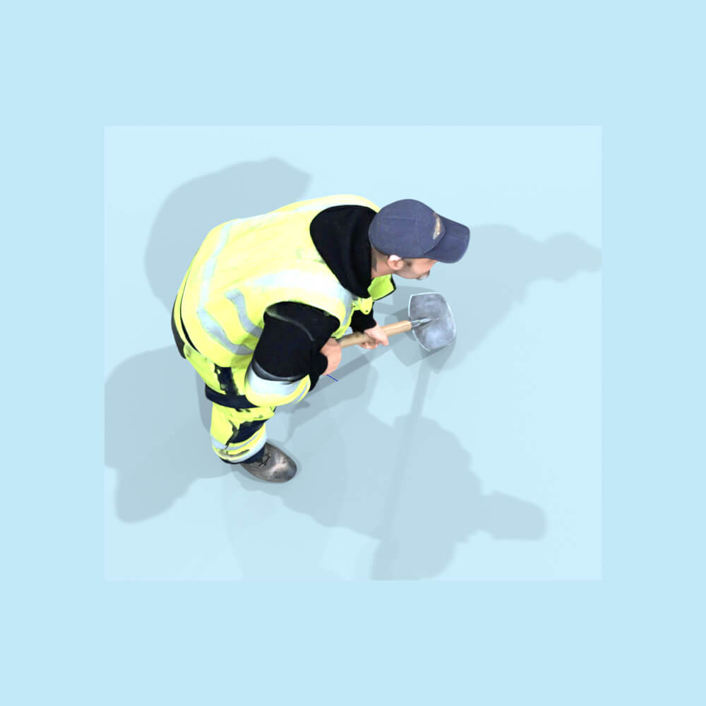 Worker with a Shovel Daz Content