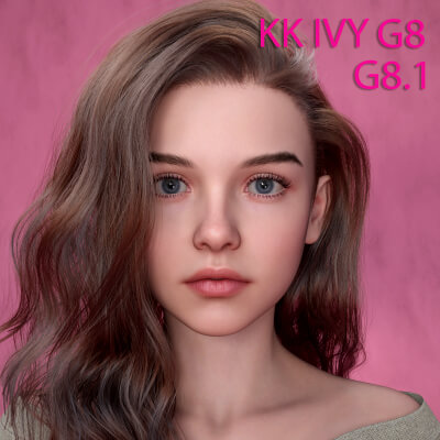 KK Ivy Character for Genesis 8 8.1 Female