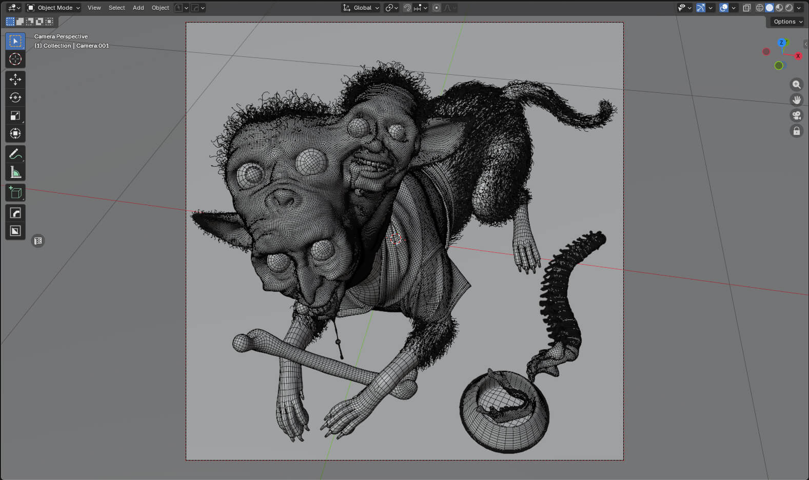 The Rescue Mutt 3D Render, Digital Artwork by mignola