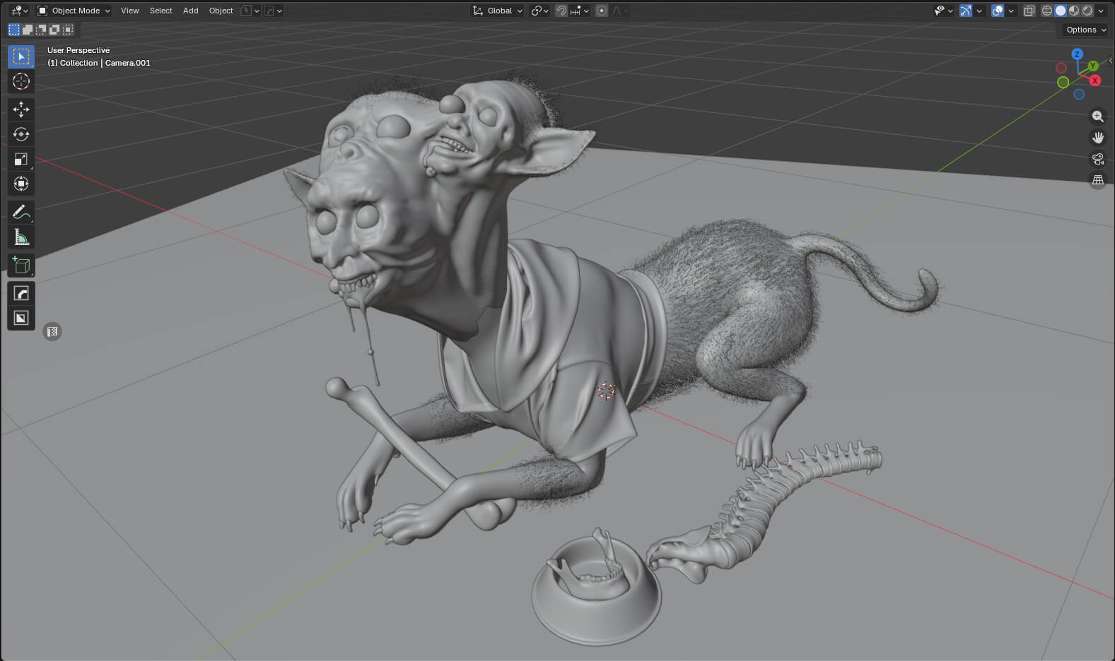 The Rescue Mutt 3D Render, Digital Artwork by mignola