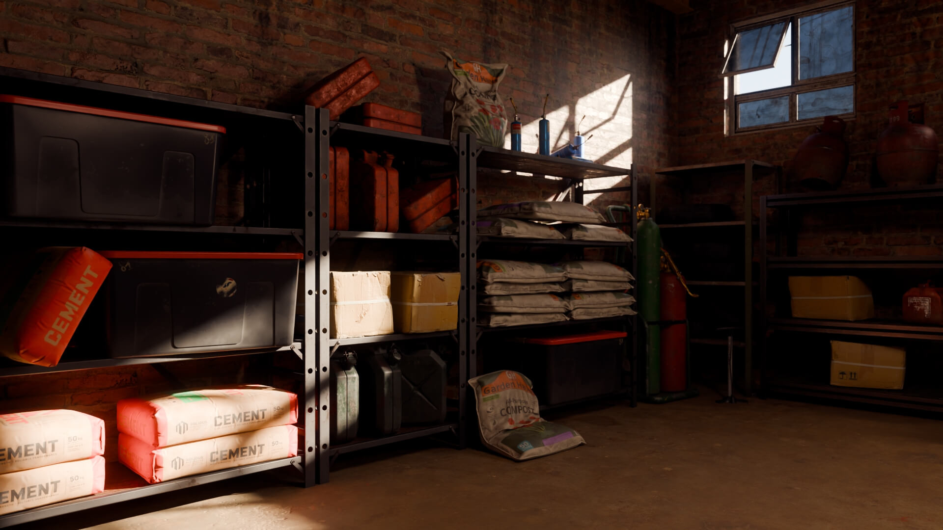 Garage Workshop Environment 3D Model
