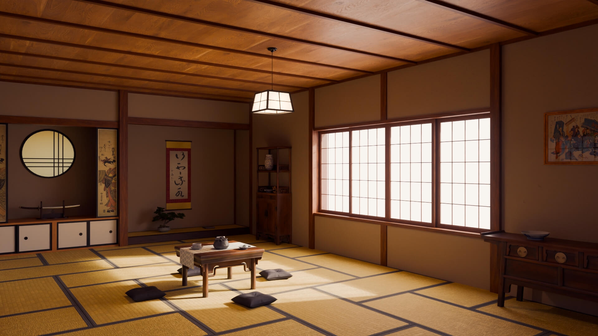 Japanese Tea Room 3D Model