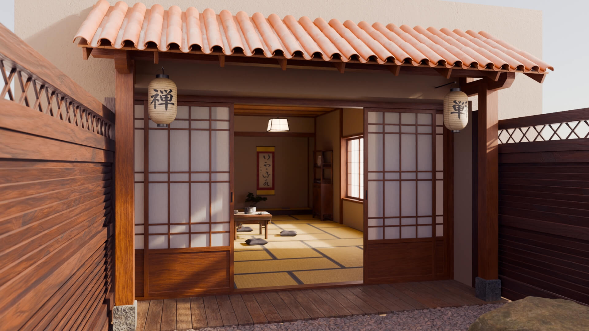 Japanese Tea Room 3D Model
