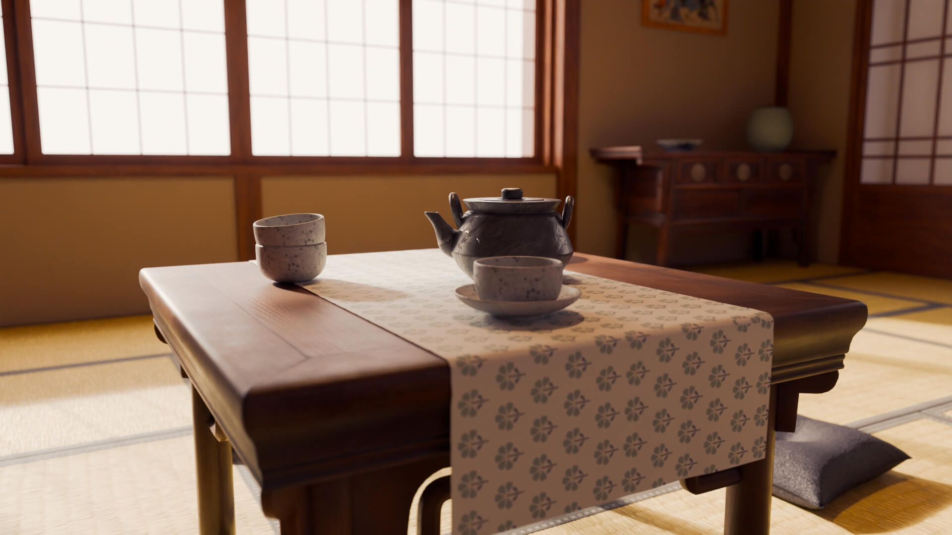 Japanese Tea Room 3D Model
