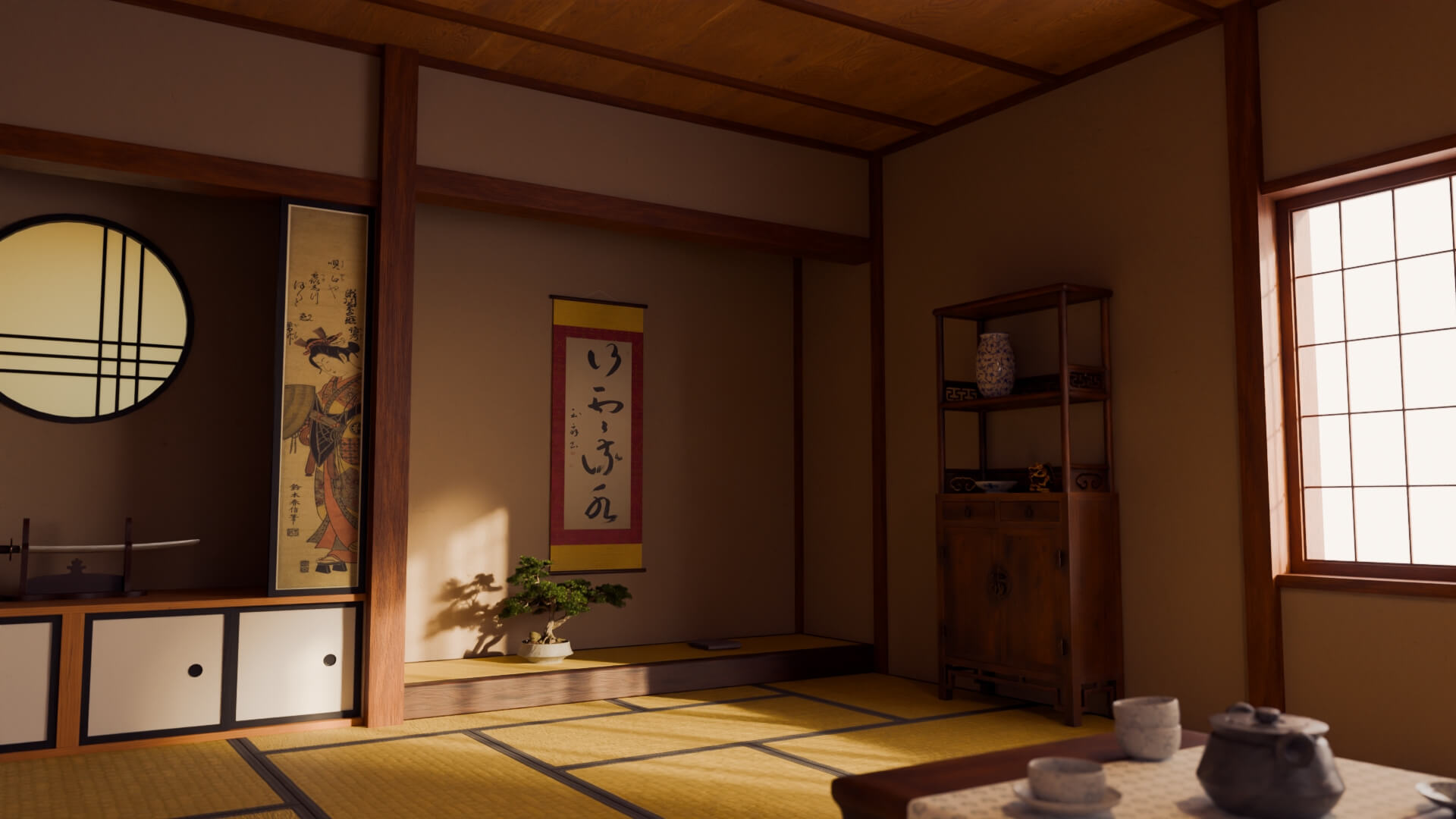 Japanese Tea Room 3D Model