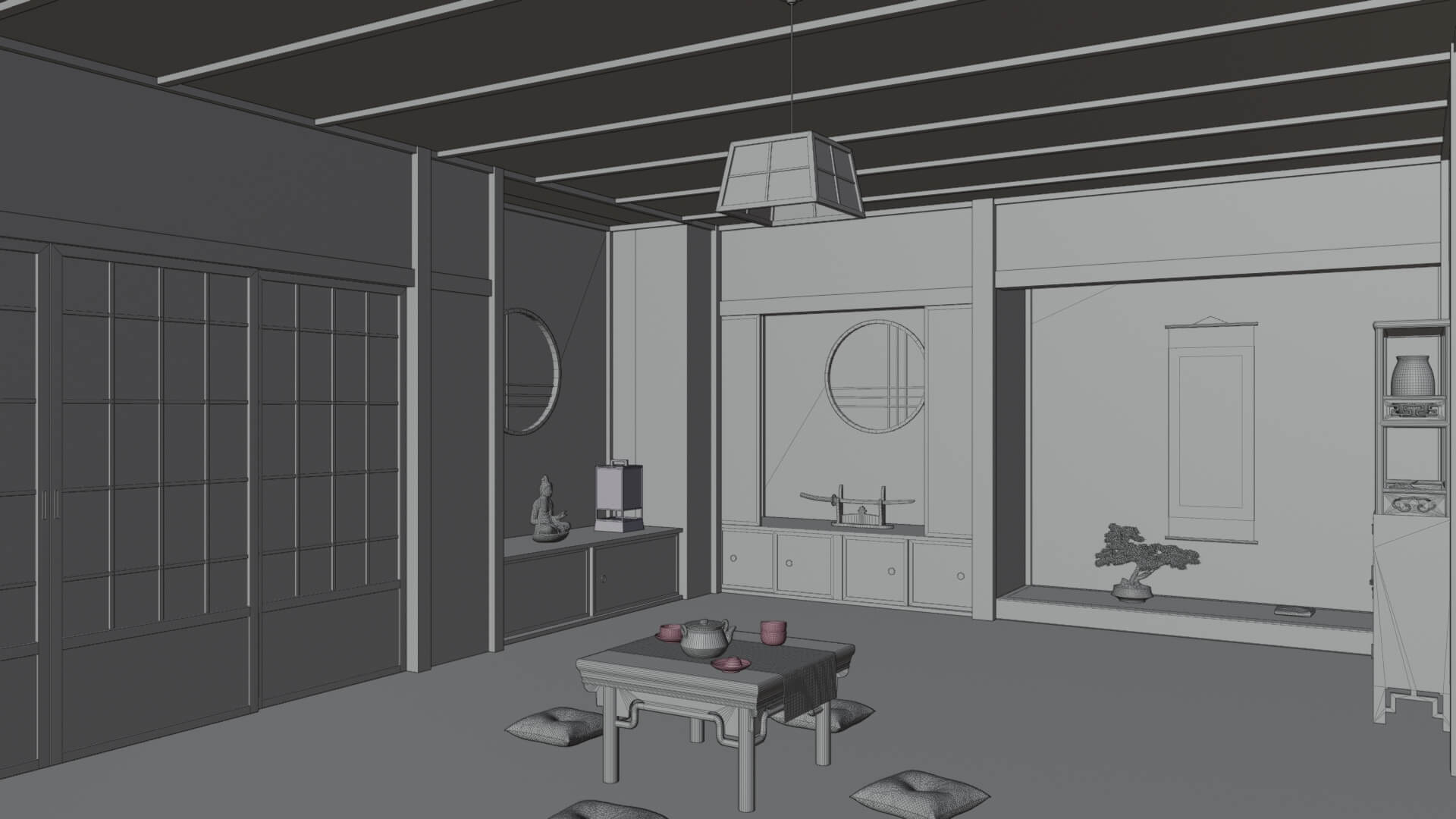 Japanese Tea Room 3D Model