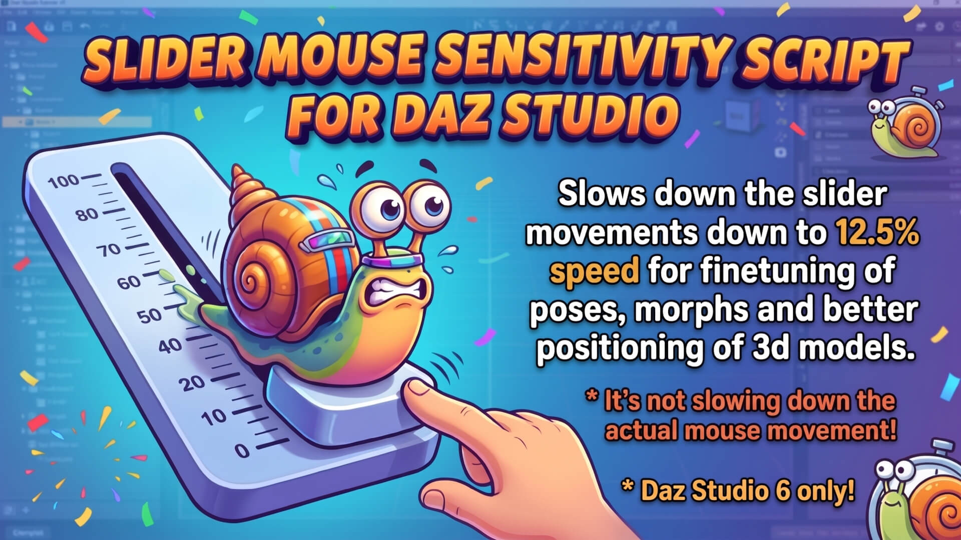 Slider Mouse Sensitivity for DAZ by MIMK_MIKE_GER