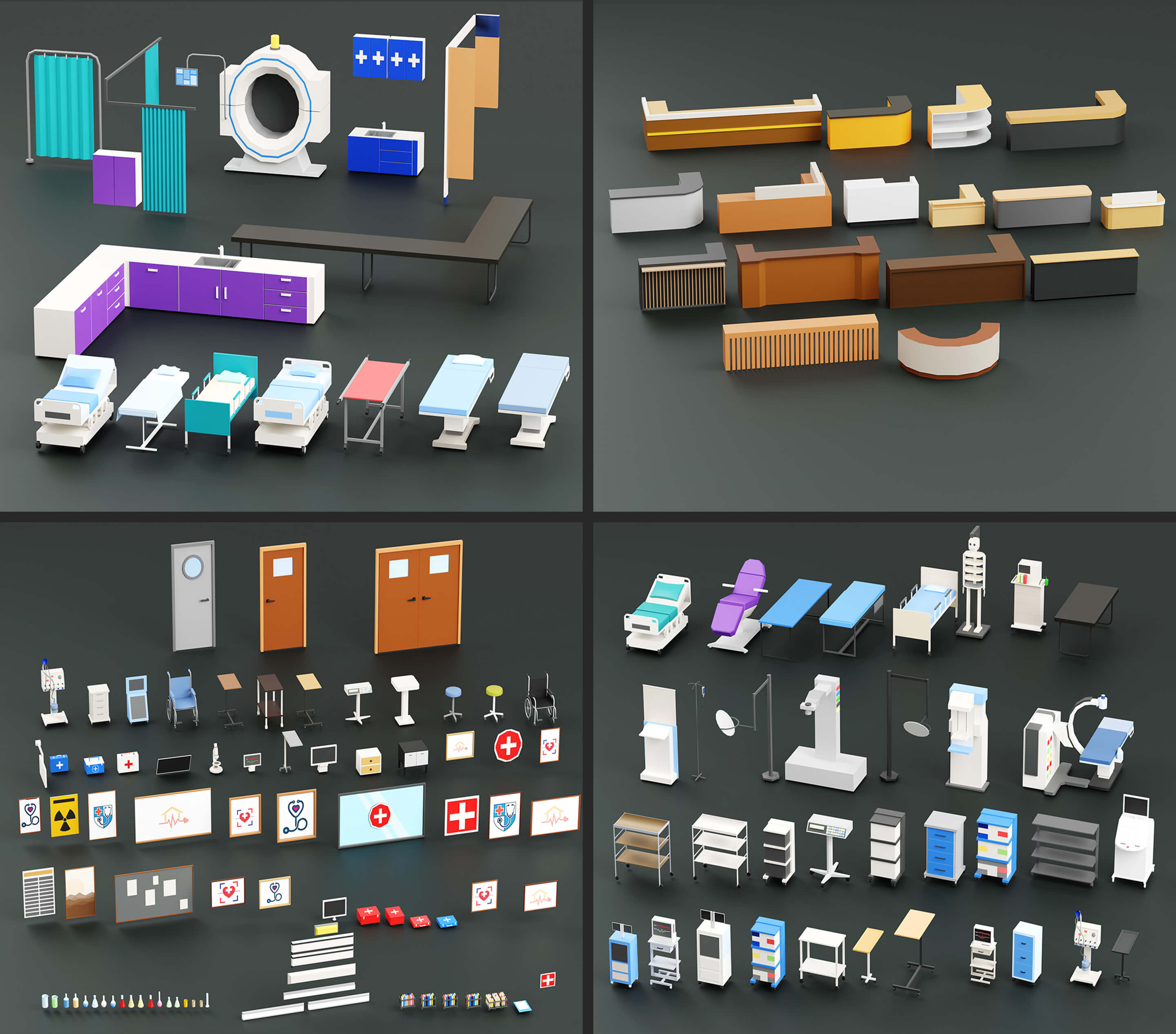 Interior 1 Low-Poly 3D Model 3D Model