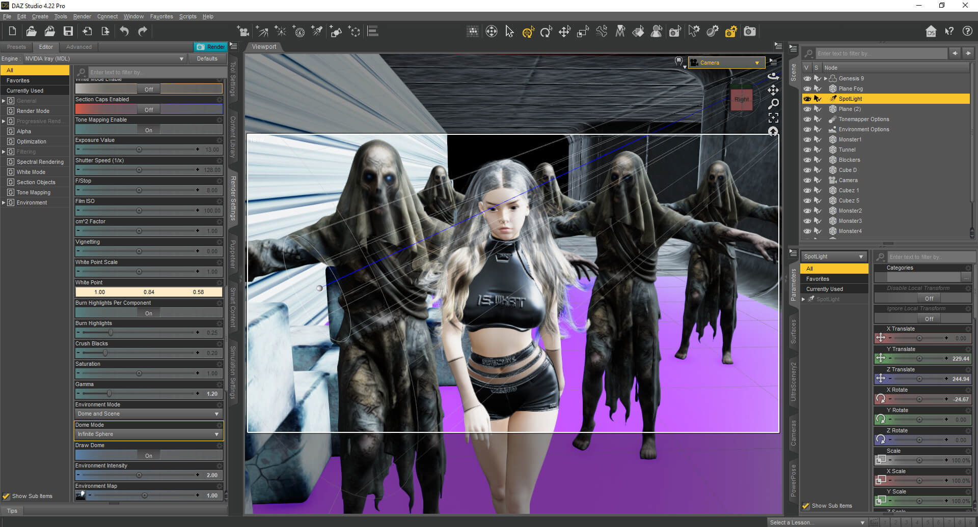 Im Not Afraid 3D Render, Digital Artwork by Mirikoya
