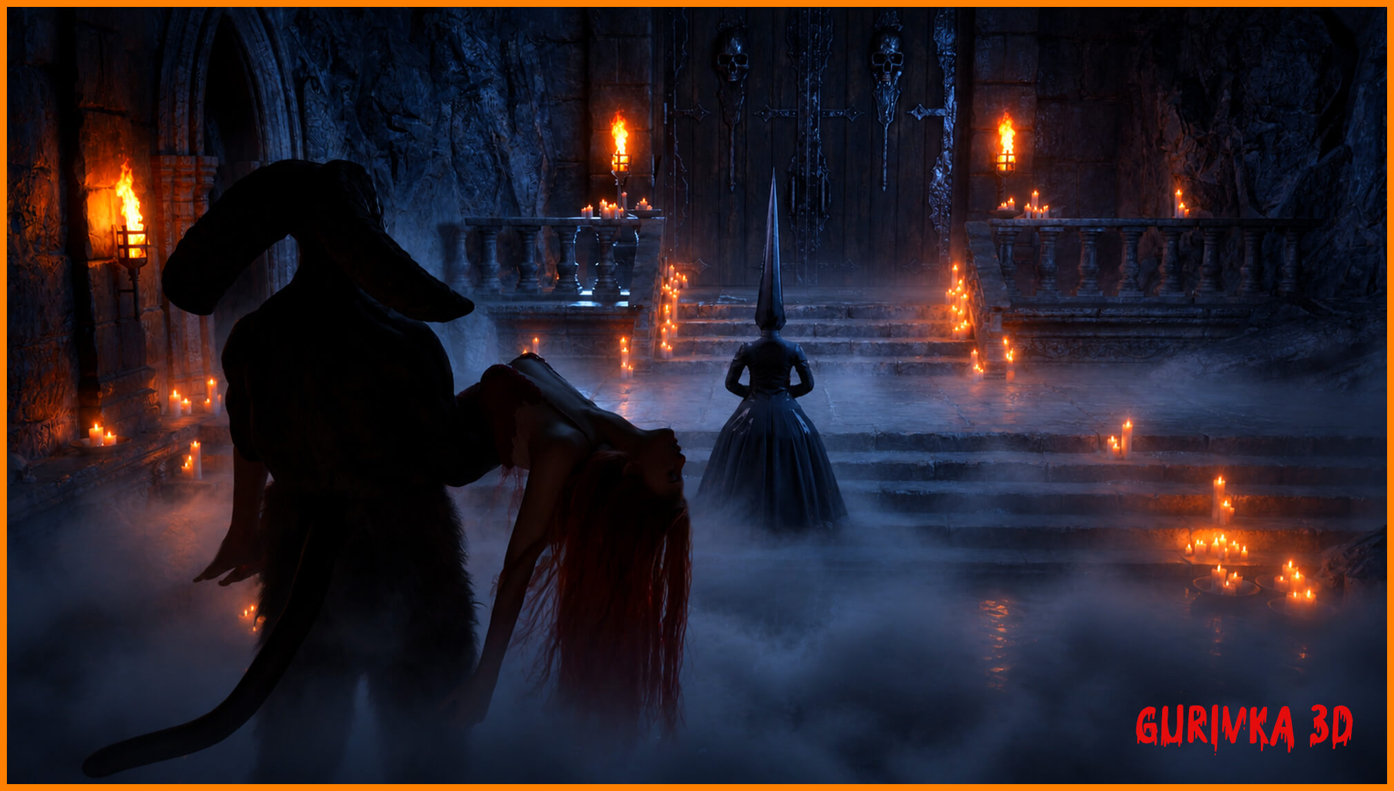 The Last Bride 3D Render, Digital Artwork by Mirikoya