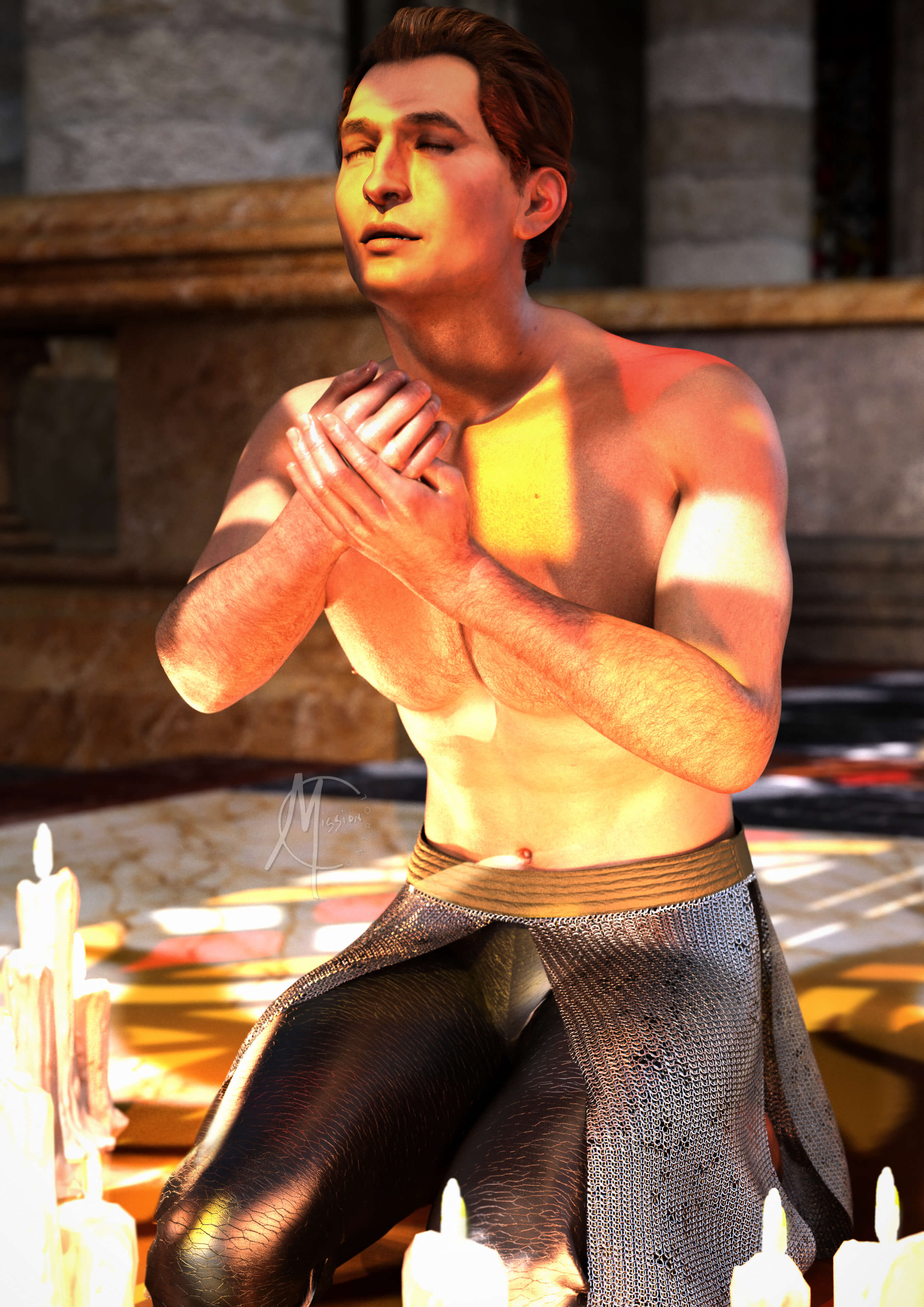 Men of Dragon Age Sebastian Vael 3D Render, Digital Artwork by mission control