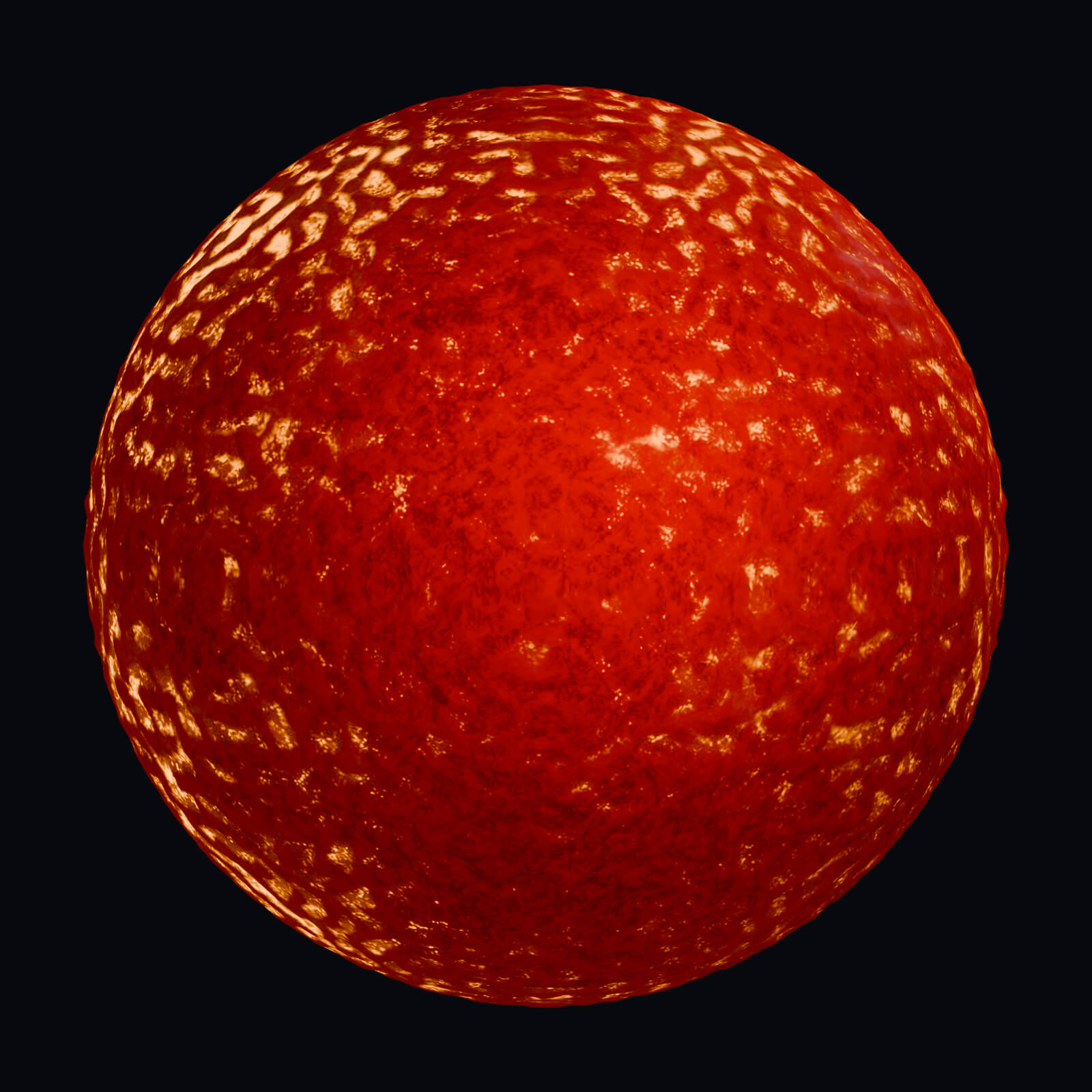 Red Supergiant - Animated Stellar Surface &amp 3 LODs 3D Model