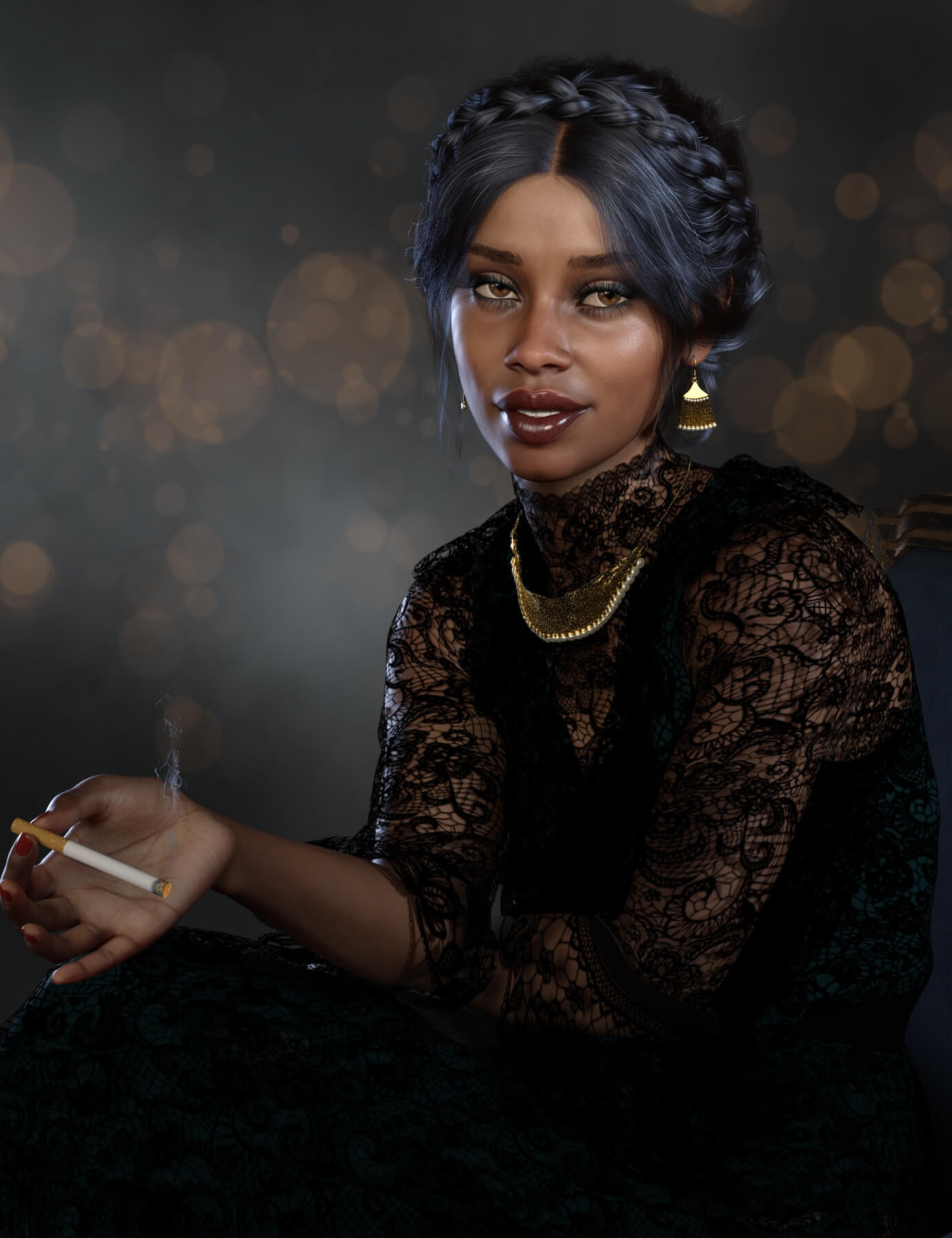 Lavonne 3D Render, Digital Artwork by Mjrk