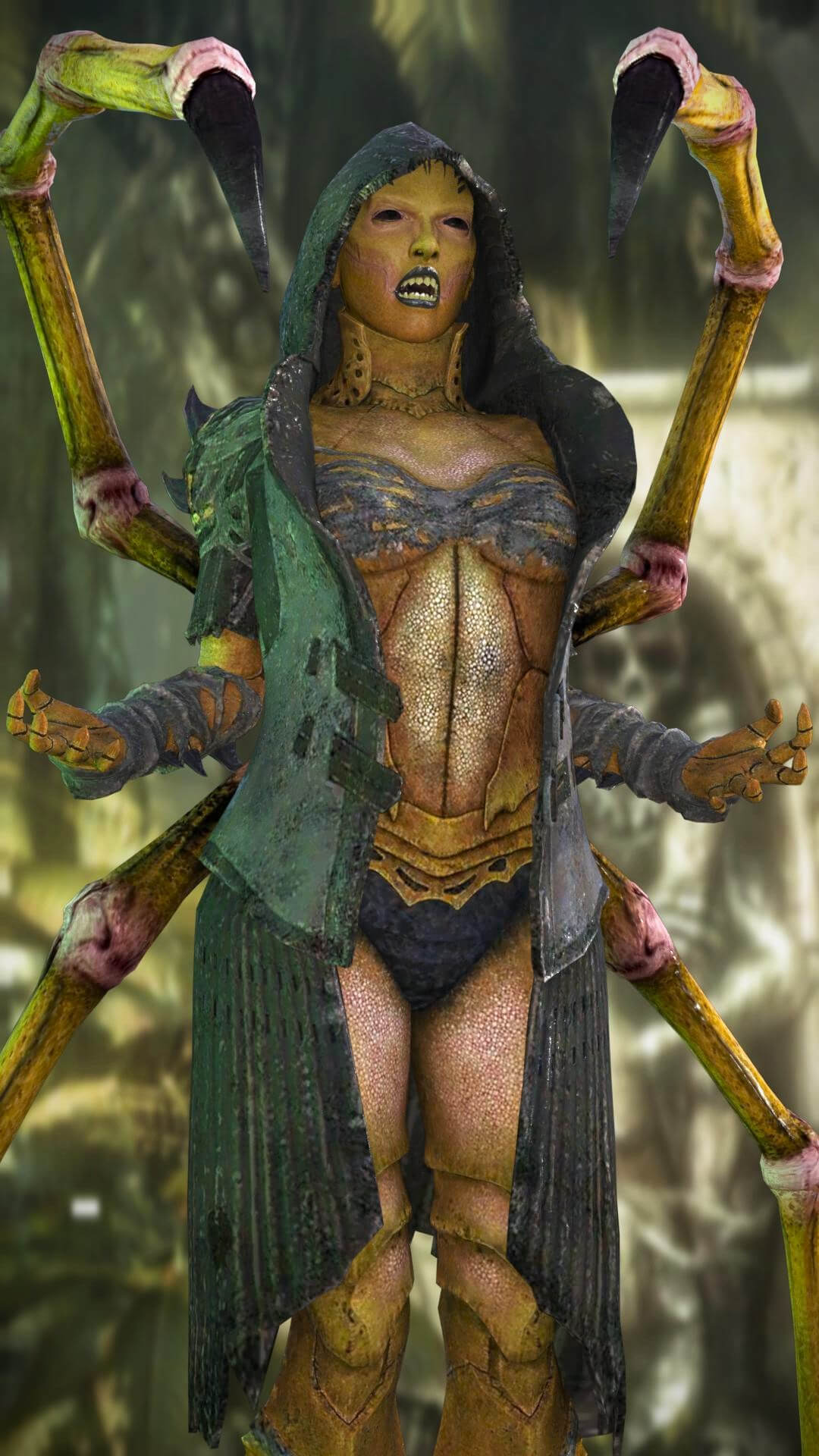 Queen of the Kytinn 3D Render, Digital Artwork by MMirror3D
