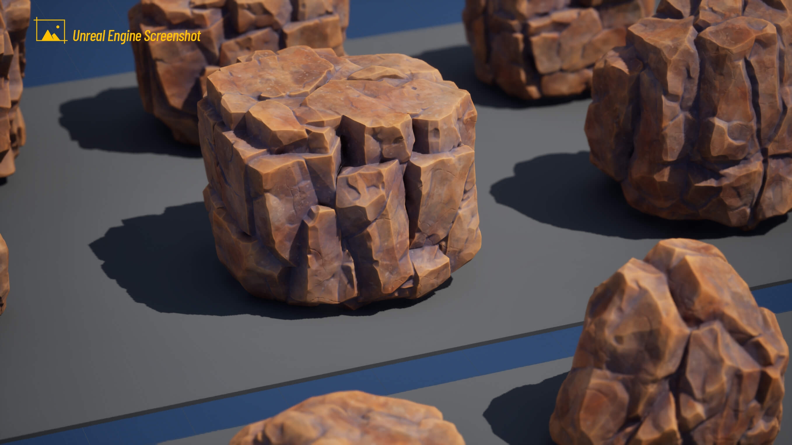 35 Stylized Rocks Collection 3D Model