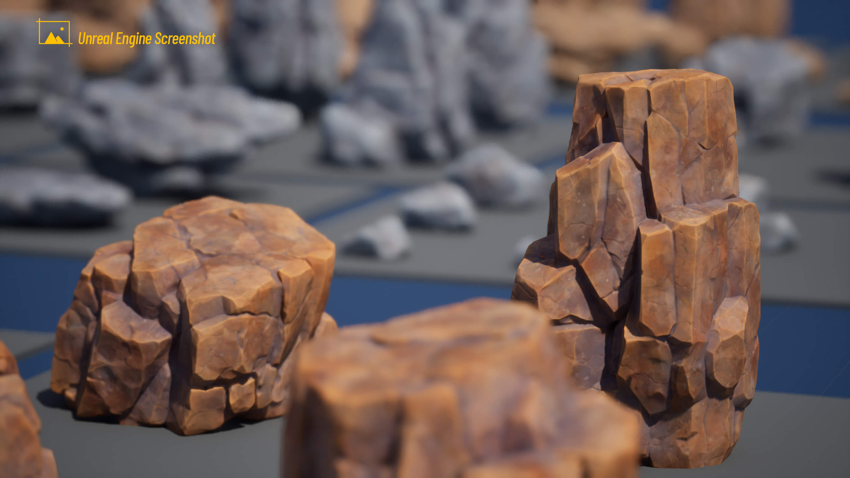 35 Stylized Rocks Collection 3D Model