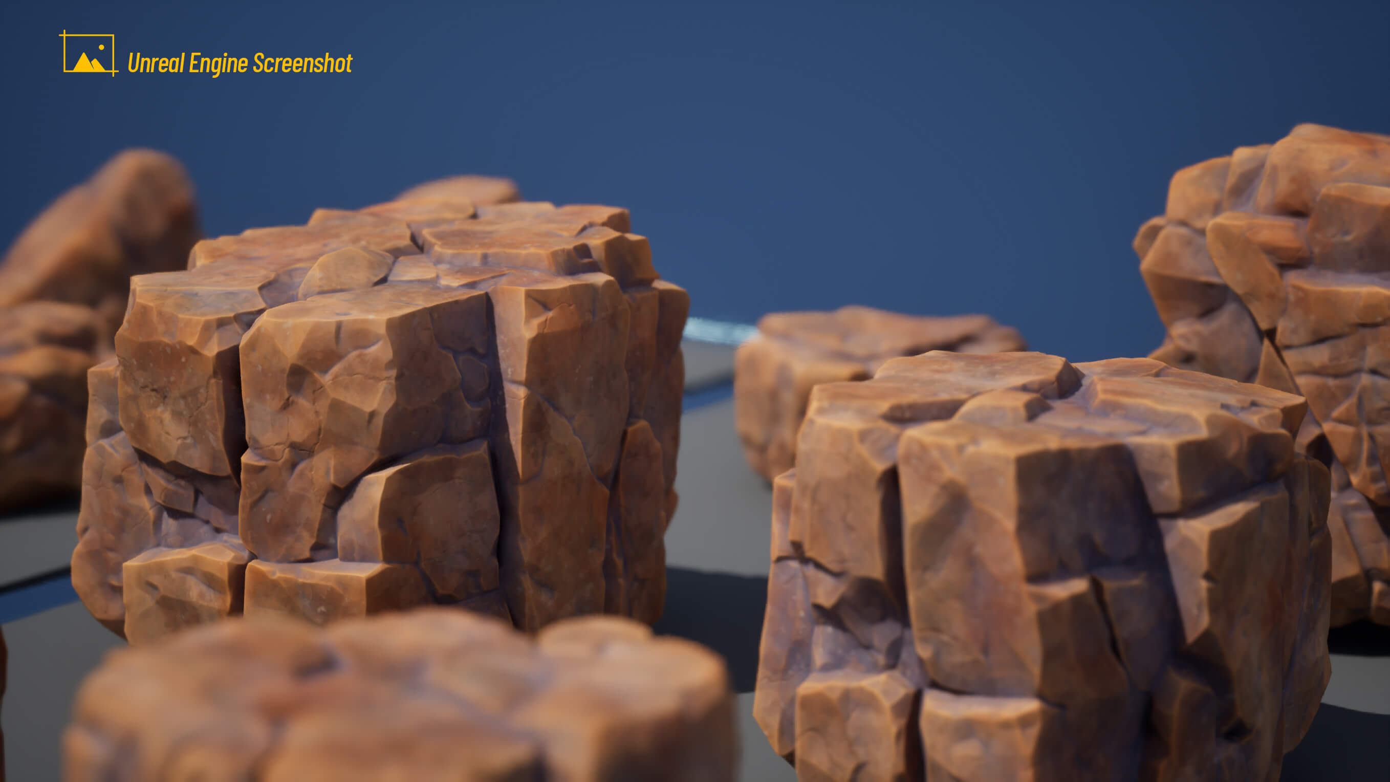 35 Stylized Rocks Collection 3D Model