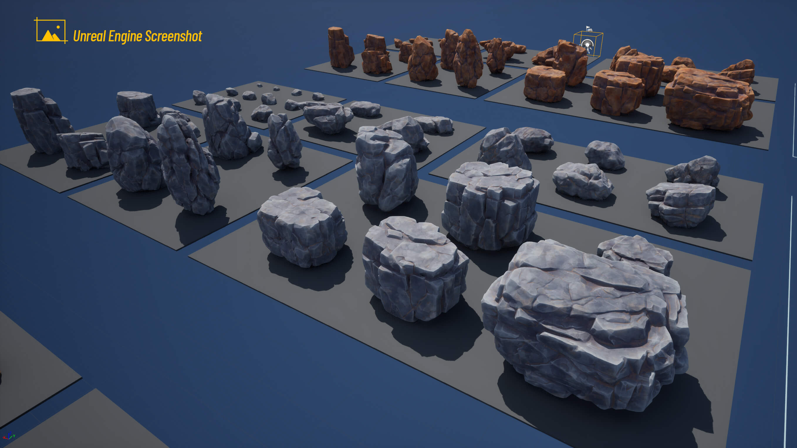 35 Stylized Rocks Collection 3D Model