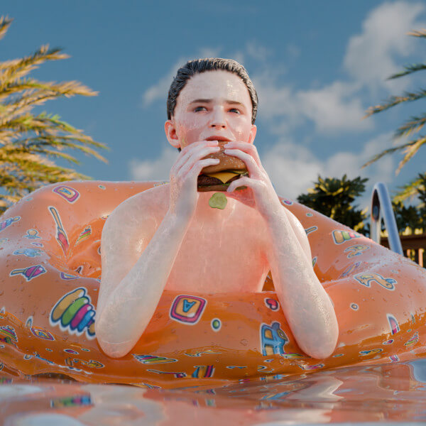 Burger in the Pool