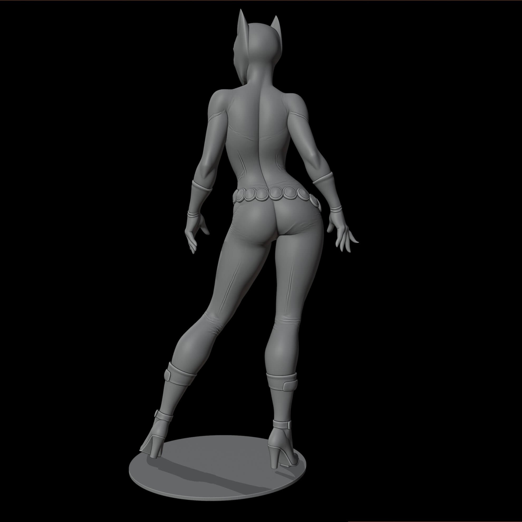 Classic Catwoman &ndash Multipart-Multicolor 3D Model