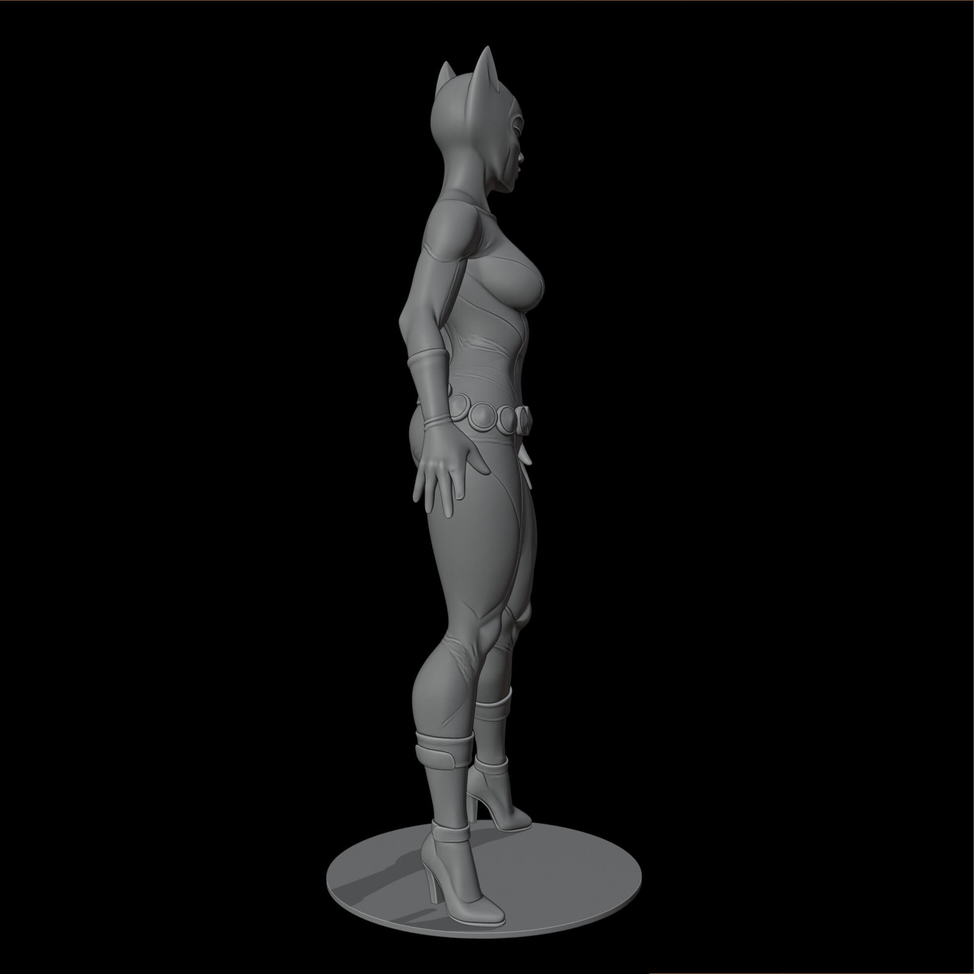 Classic Catwoman &ndash Multipart-Multicolor 3D Model