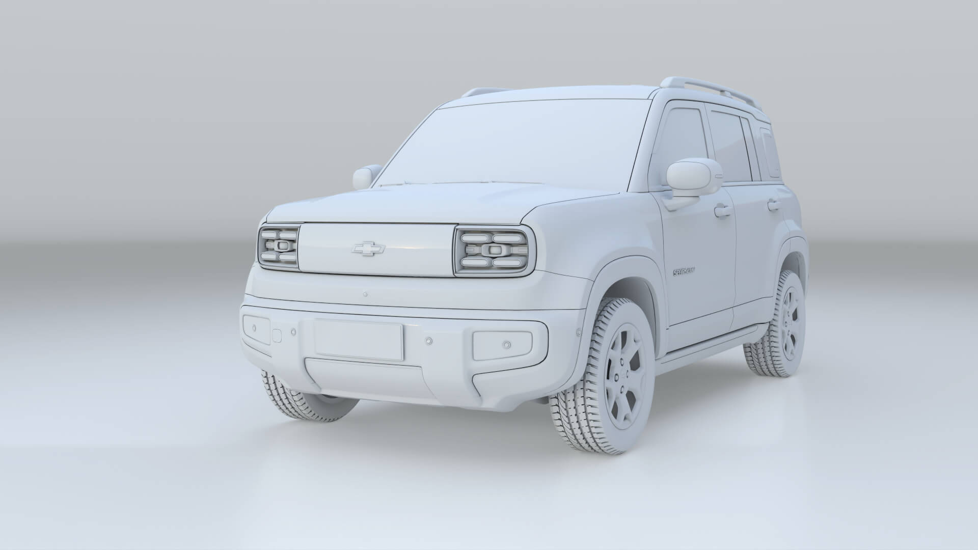 2026 Chevrolet Spark EUV with Interior 3D Model