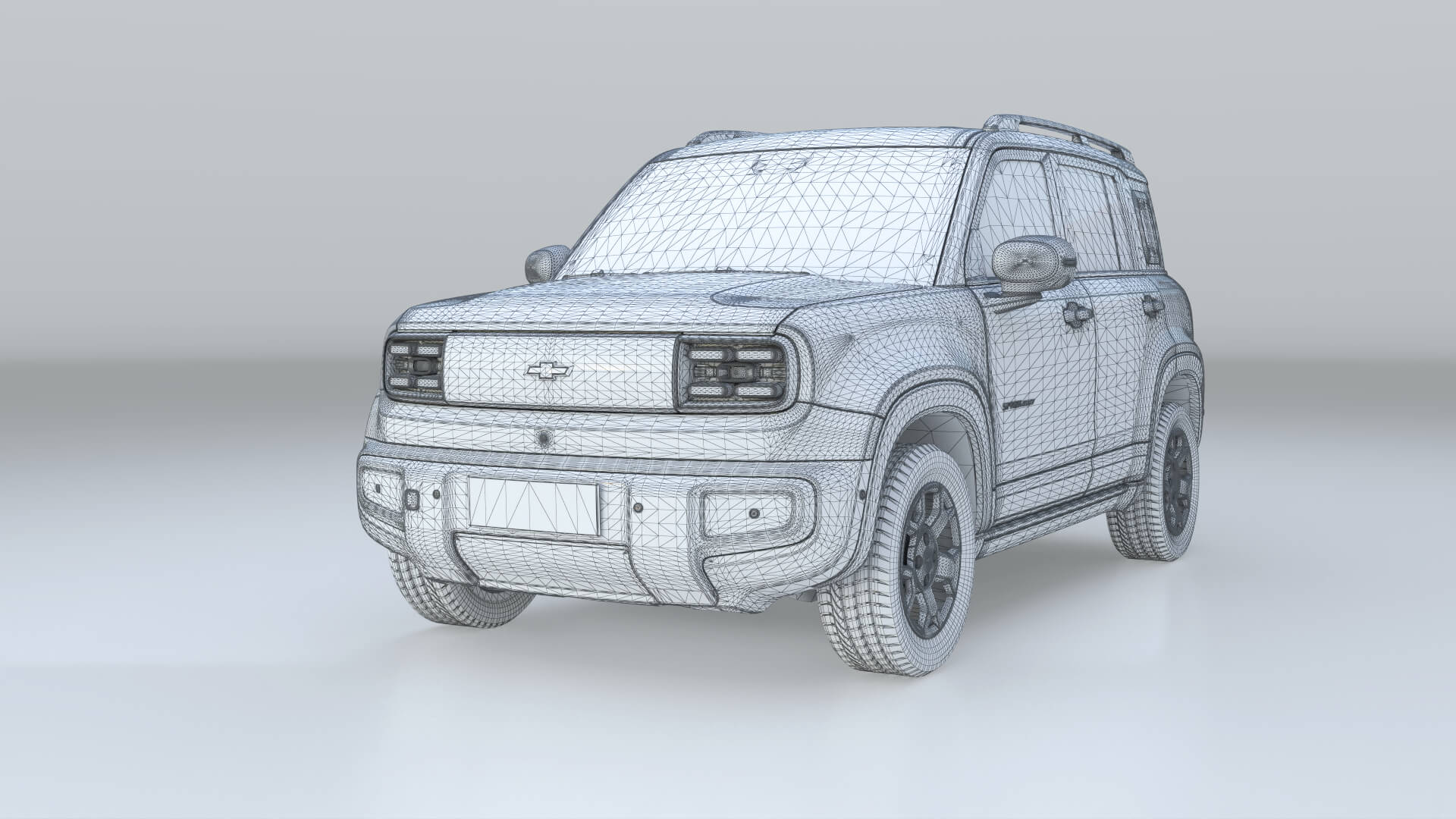 2026 Chevrolet Spark EUV with Interior 3D Model