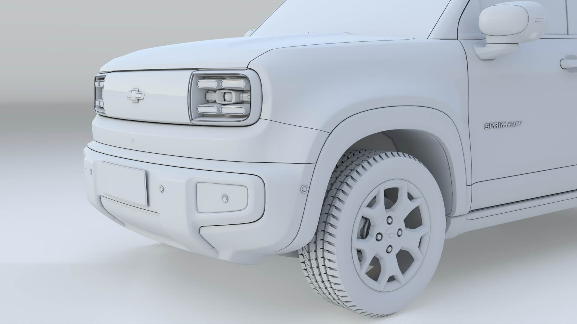 2026 Chevrolet Spark EUV with Interior 3D Model