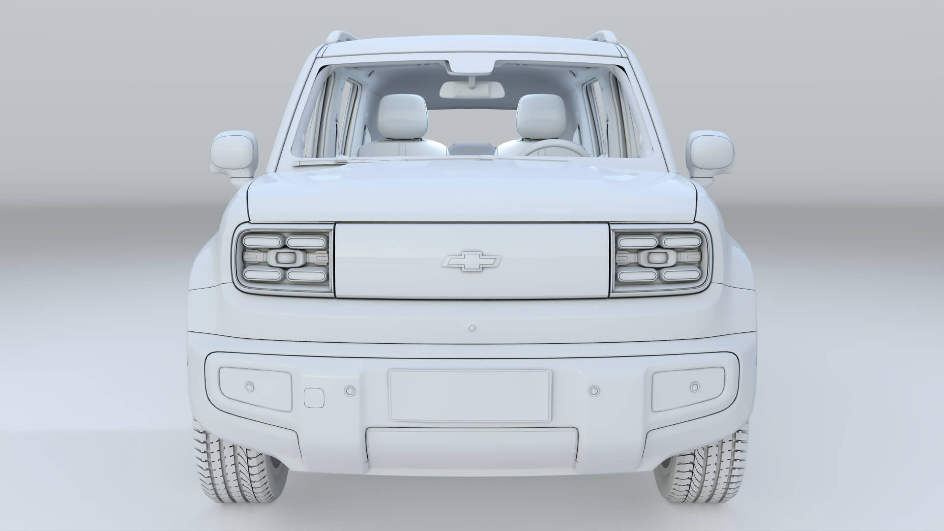 2026 Chevrolet Spark EUV with Interior 3D Model