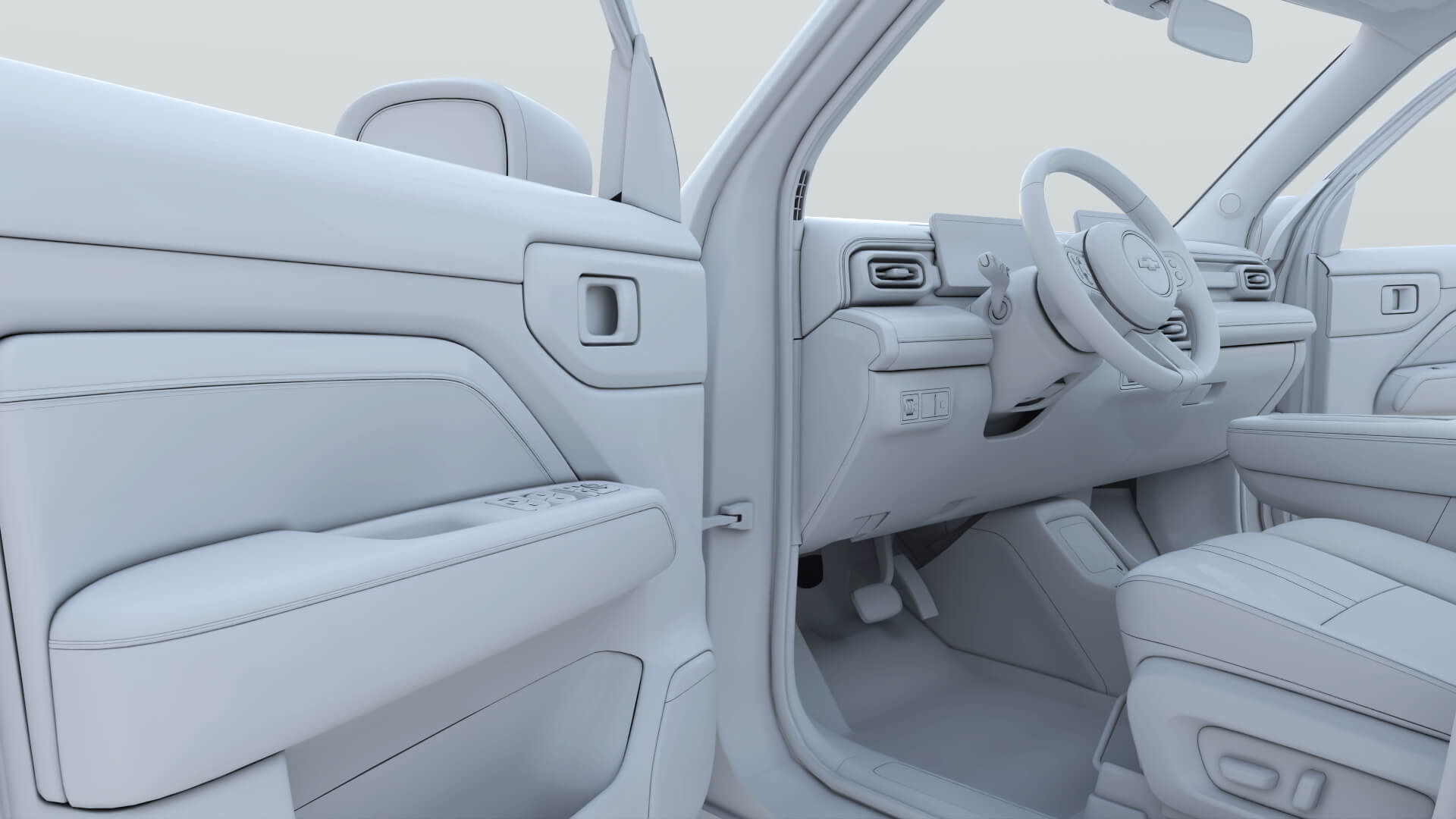 2026 Chevrolet Spark EUV with Interior 3D Model