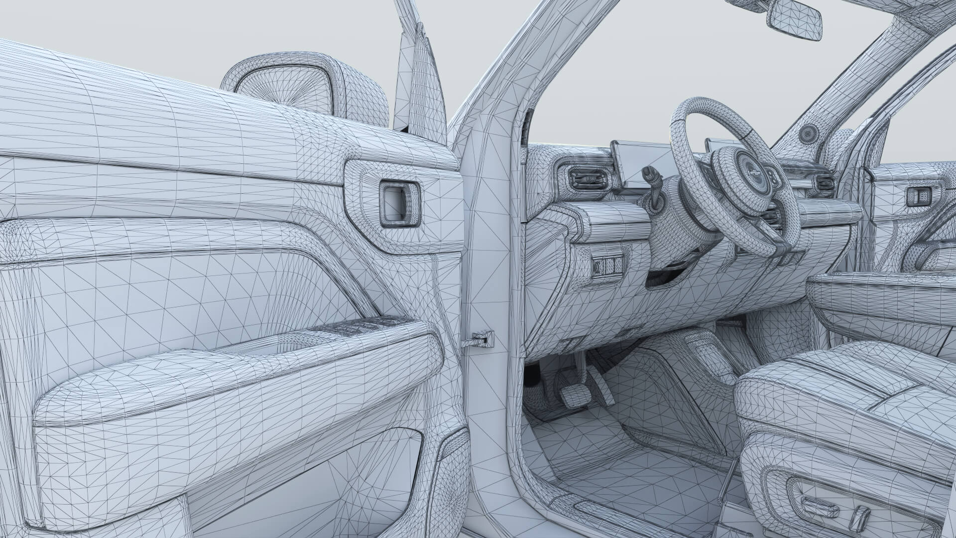 2026 Chevrolet Spark EUV with Interior 3D Model