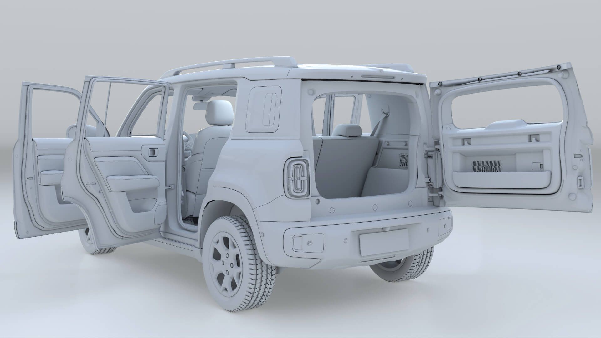 2026 Chevrolet Spark EUV with Interior 3D Model