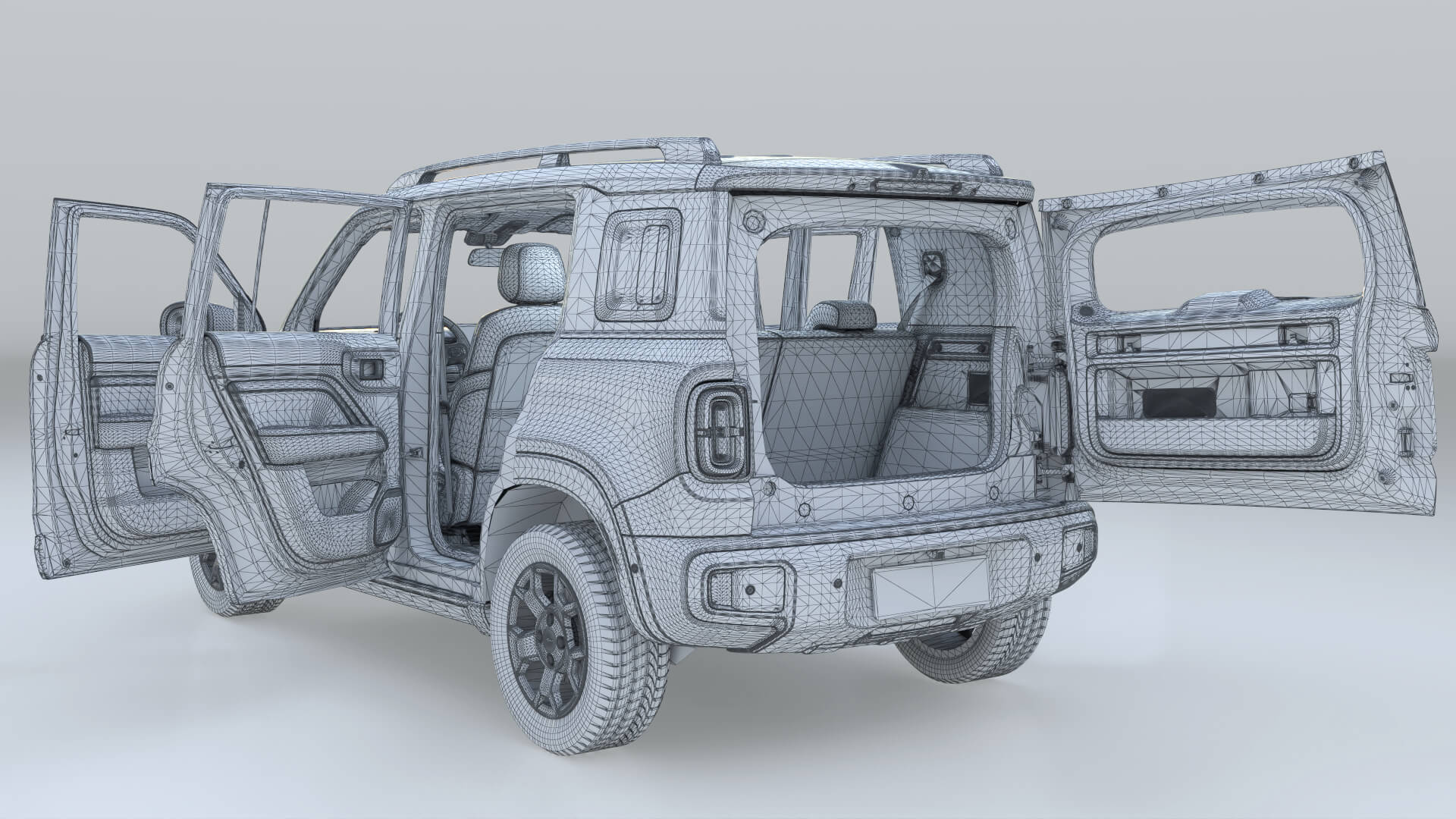 2026 Chevrolet Spark EUV with Interior 3D Model