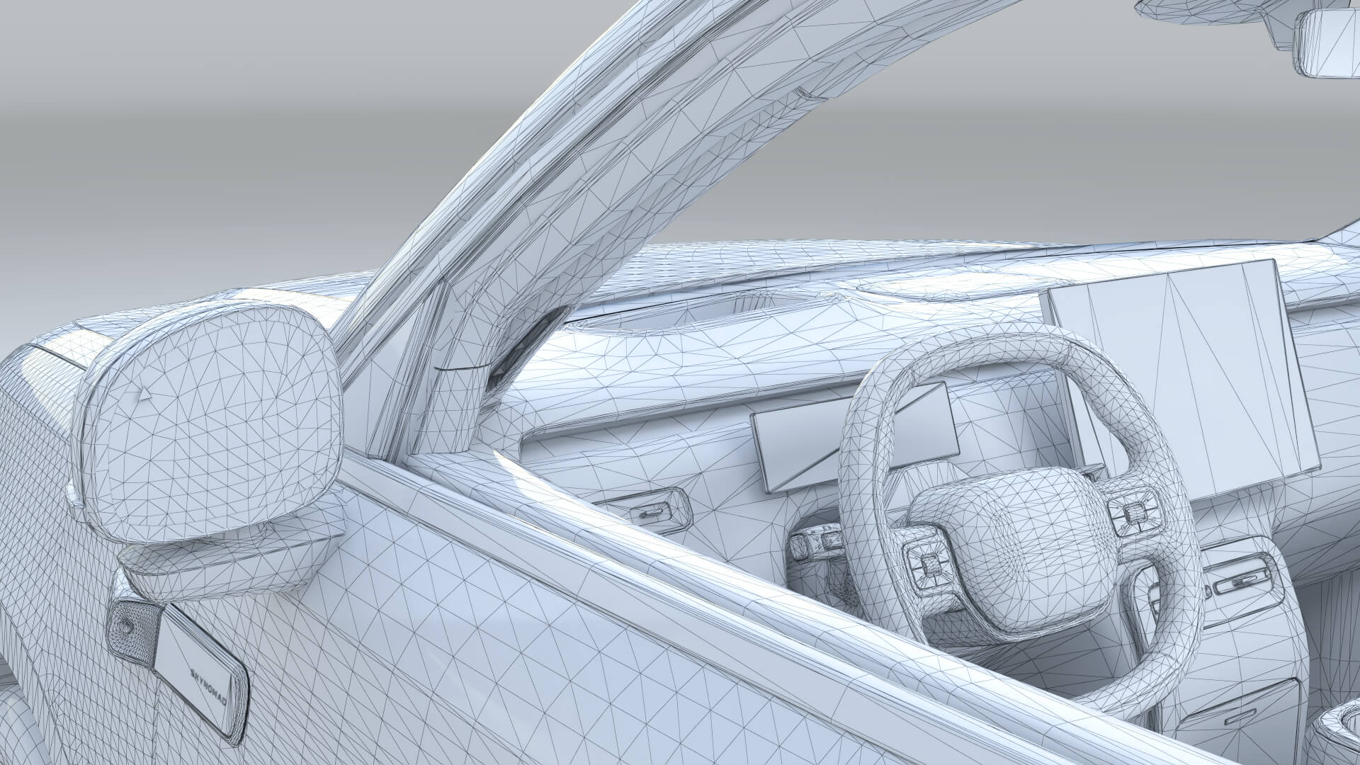 2027 Xiaomi SKYNOMAD N70 with Interior 3D Model