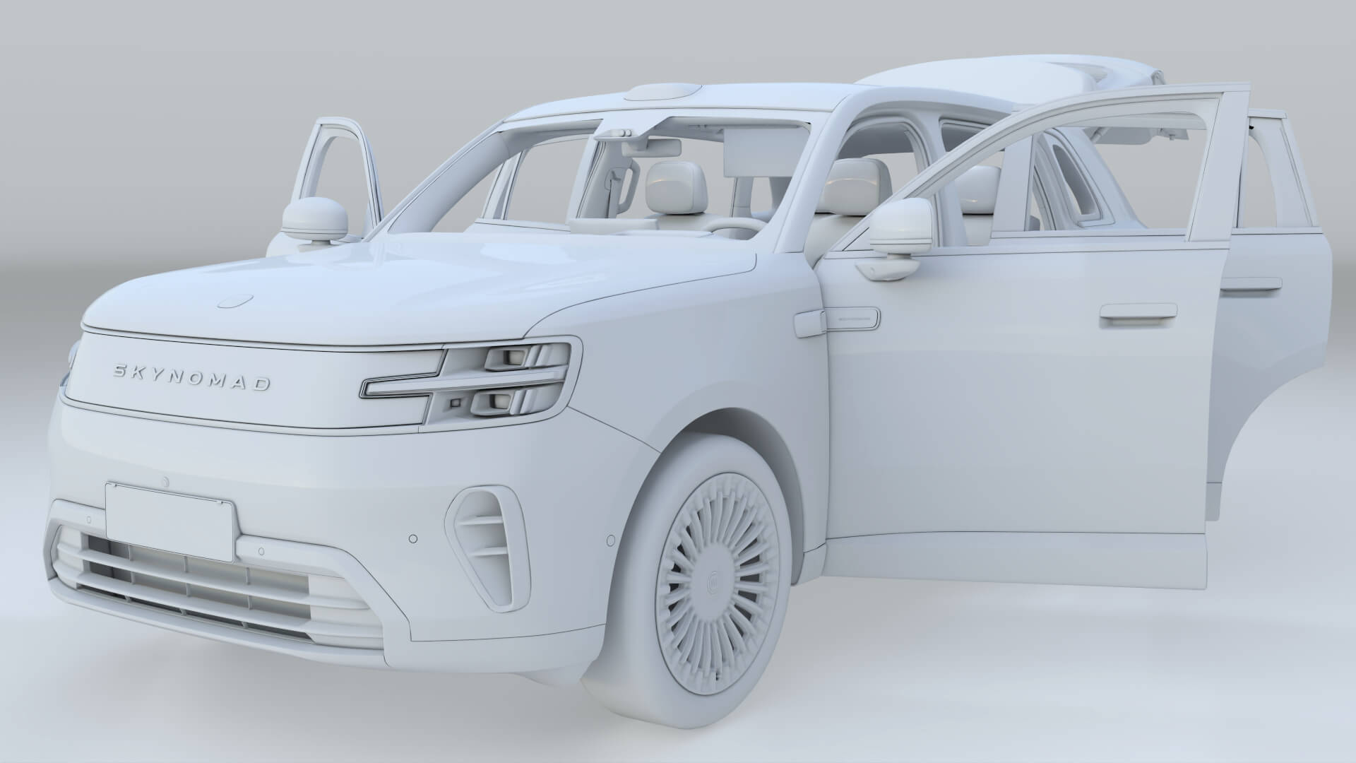 2027 Xiaomi SKYNOMAD N70 with Interior 3D Model