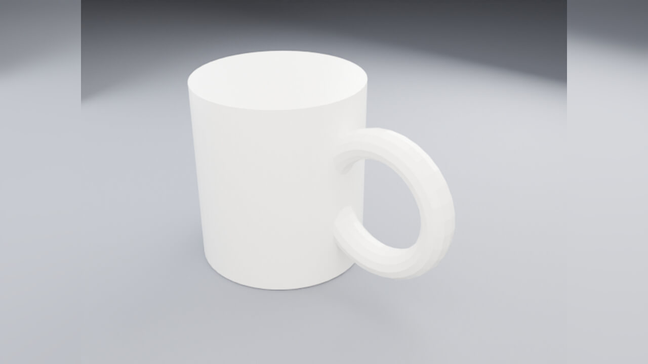 Ceramic Coffee Mug - Low Poly 3D Model 3D Model