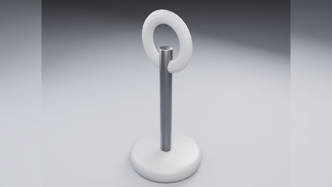 Headphone Stand - Low Poly 3D Model 3D Model