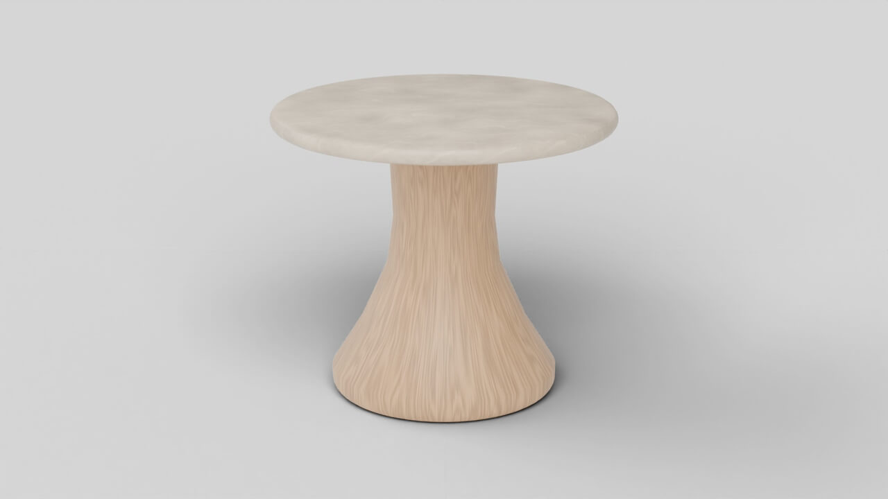 Side Table Low Poly 3D Model 3D Model