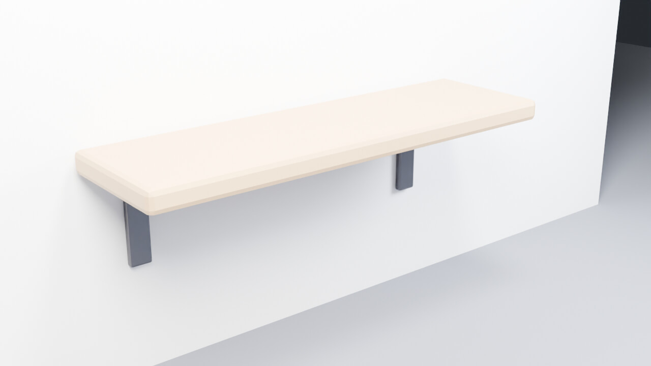 Wall Shelf - Low Poly 3D Model 3D Model