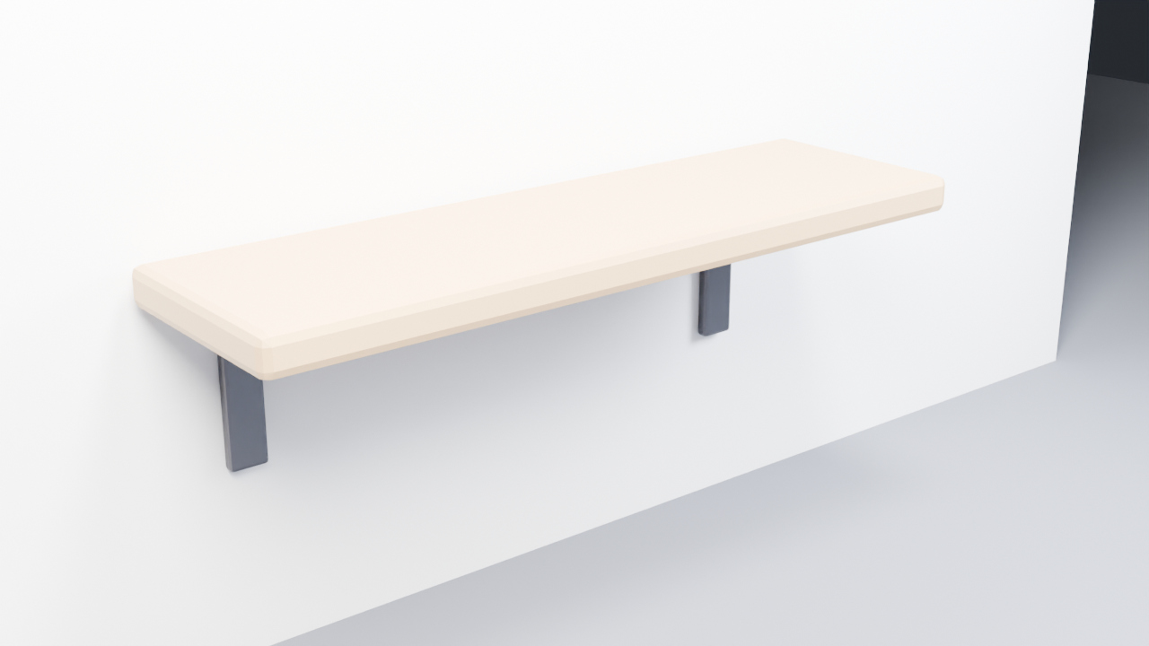 Wall Shelf - Low Poly 3D Model 3D Model