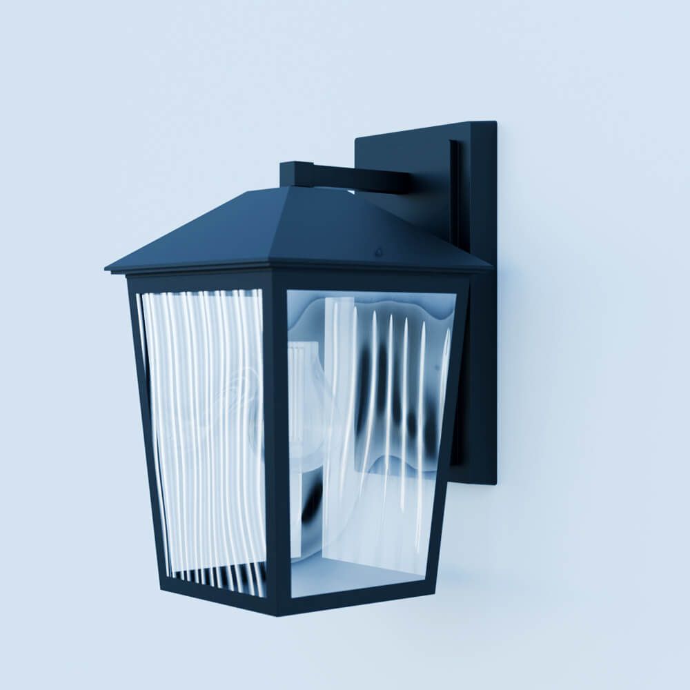 Benmore Black Outdoor Wall Light Brand 3D Model 3D Model
