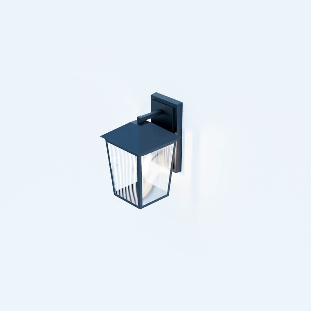 Benmore Black Outdoor Wall Light Brand 3D Model 3D Model