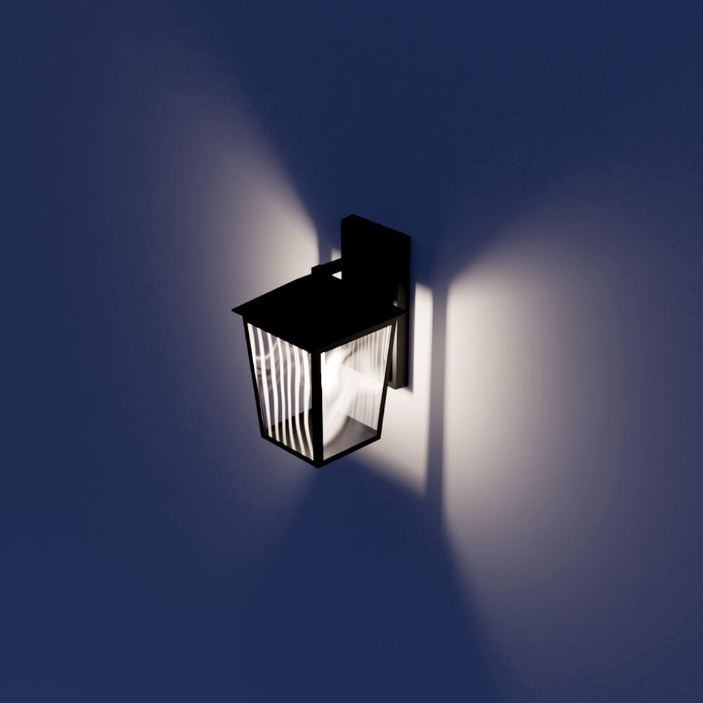Benmore Black Outdoor Wall Light Brand 3D Model 3D Model