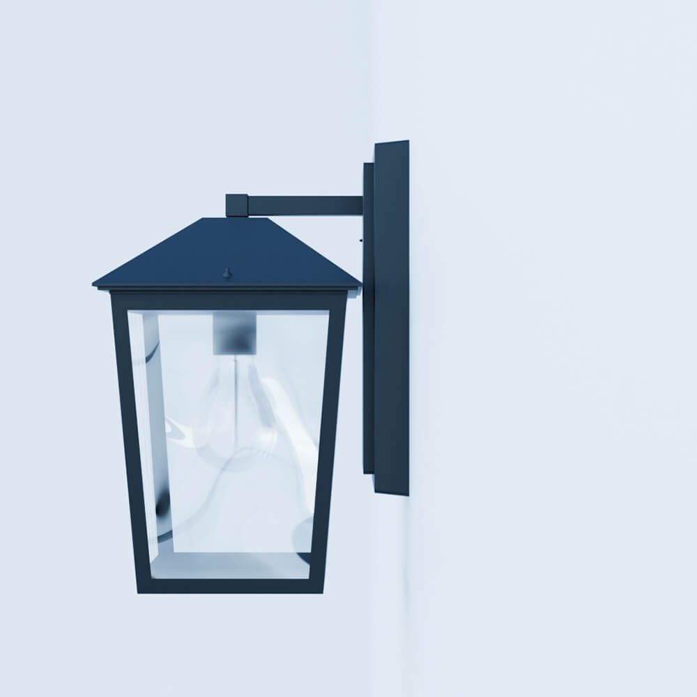 Benmore Black Outdoor Wall Light Brand 3D Model 3D Model