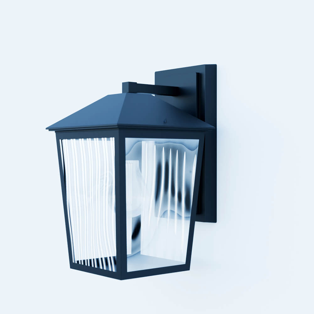 Benmore Black Outdoor Wall Light Brand 3D Model 3D Model