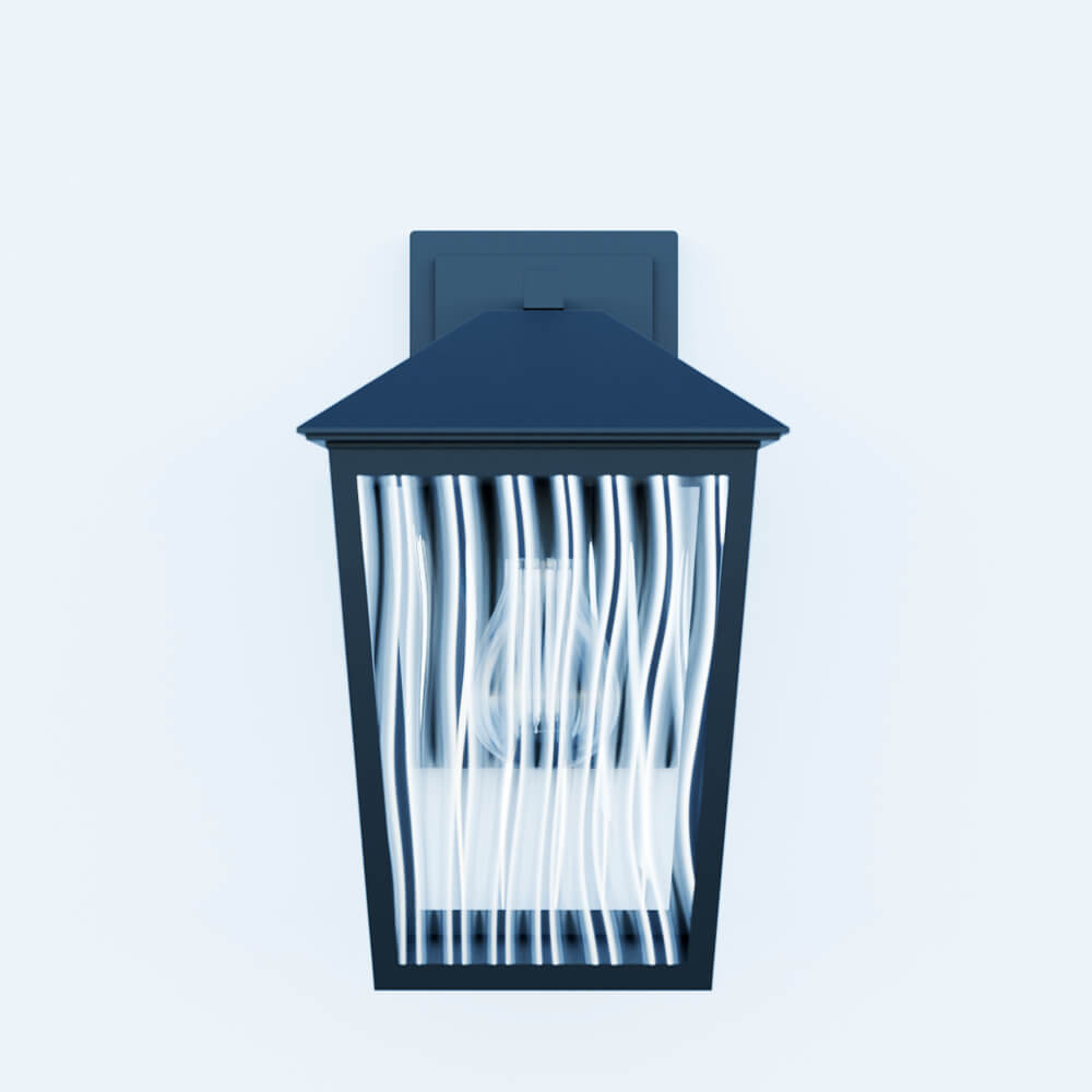 Benmore Black Outdoor Wall Light Brand 3D Model 3D Model