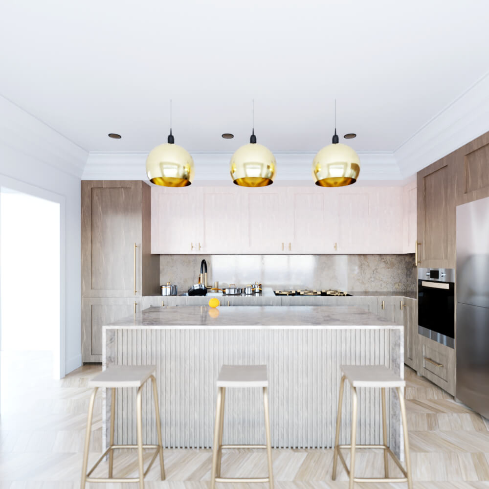 Modern Luxury Kitchen Interior &ndash High-End 3D Visualiza 3D Model