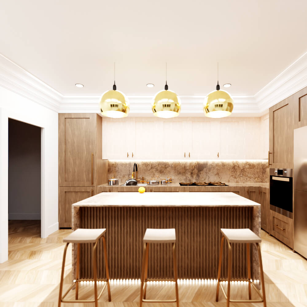 Modern Luxury Kitchen Interior &ndash High-End 3D Visualiza 3D Model