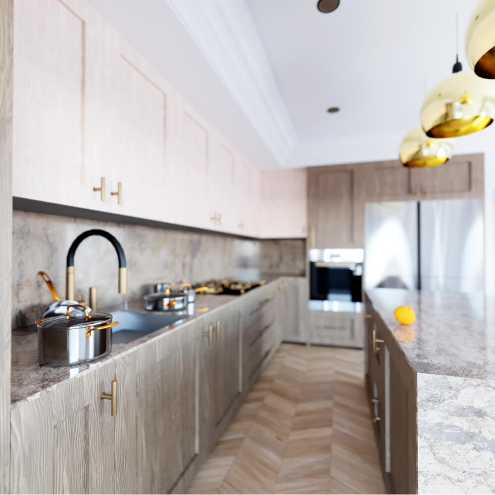 Modern Luxury Kitchen Interior &ndash High-End 3D Visualiza 3D Model